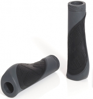 poignéé XLC COMFORT BO2 135/92MM ZW/GRY STEL GRS17