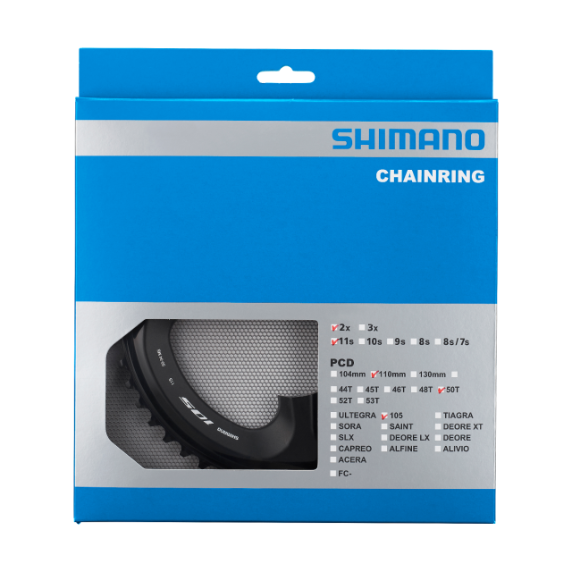 SHIMANO 105 Plateau 50T pour FC-R7000(Noir)