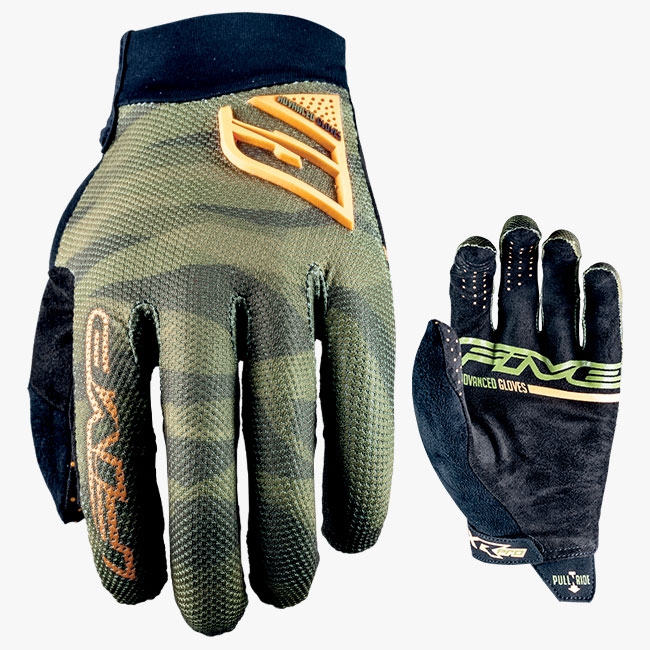 Gants Five XR-PRO M Kaki/ Fluo Orange