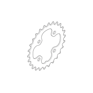 Photo de SHIMANO DEORE LX Plateau 24T pour FC-M670/FC-M660-10/FC-T671/SHIMANO DEORE LX trekking