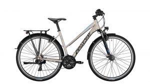 CONWAY TS300 Trapez 28 light grey / blau 21-Gang SHIMANO TX800