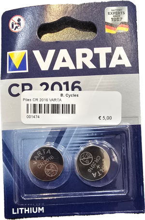 Piles CR 2016 VARTA par 2