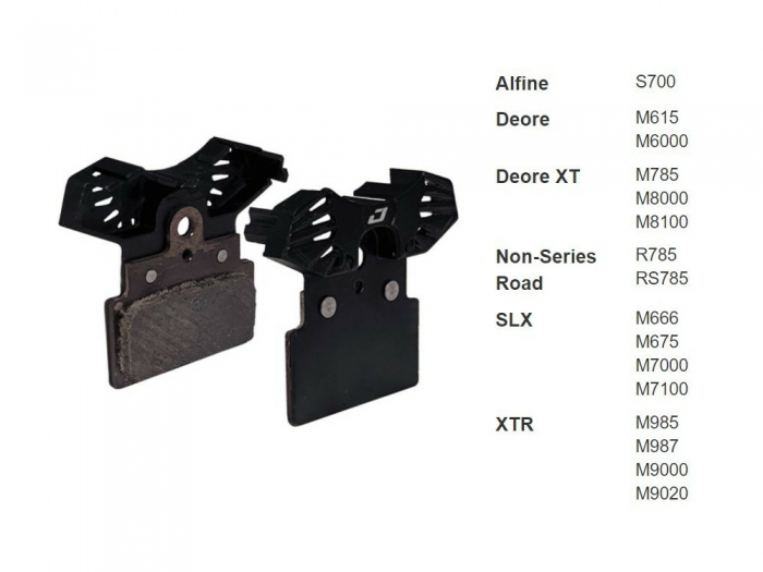 JAGWIRE plaquettes de freins Shimano XTR, XT, SLX, Deore, Alfine | Semi-Metallic