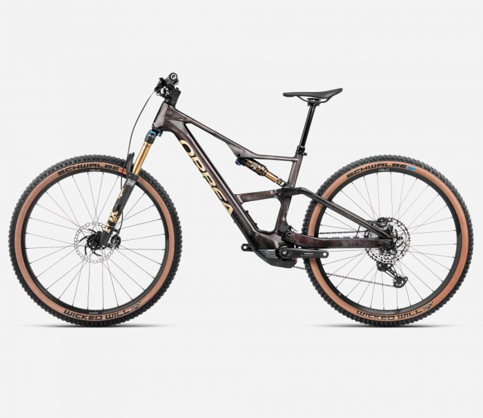 ORBEA RISE SL M10 420W L Cosmic Carbon View - Golden Sand (Gloss)