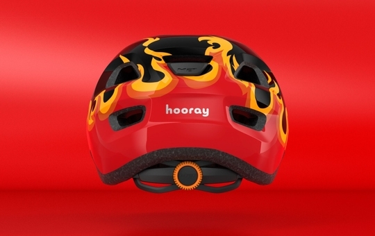 Casque MET HOORAY BLACK FLAMES S
